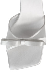 SWEET-ON-U Jeffrey Campbell Heeled Sandals White Satin Combo