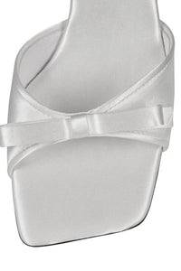 SWEET-ON-U Jeffrey Campbell Heeled Sandal White Satin