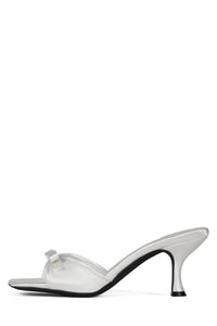 SWEET-ON-U Jeffrey Campbell Heeled Sandal White Satin