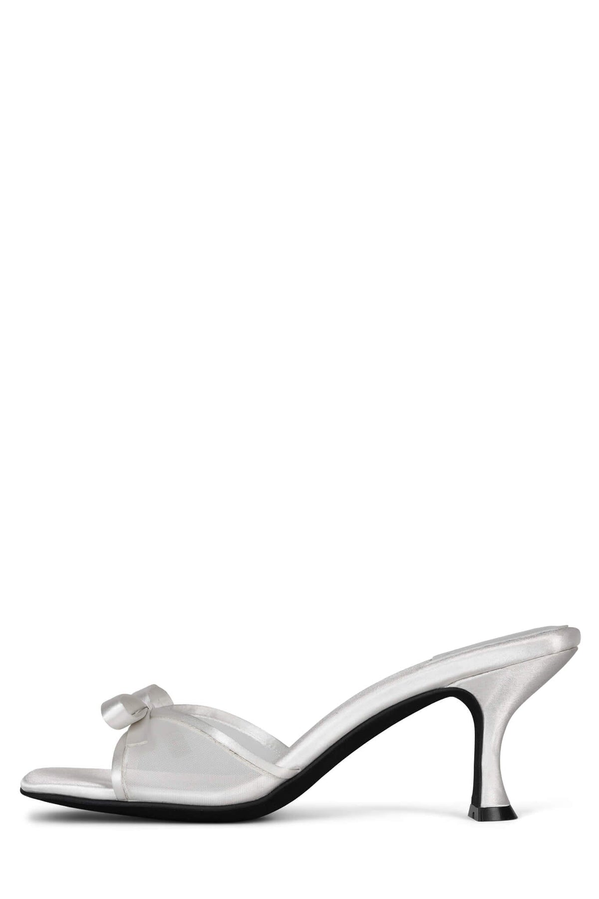 SWEET-ON-U Jeffrey Campbell Heeled Sandals White Satin Combo