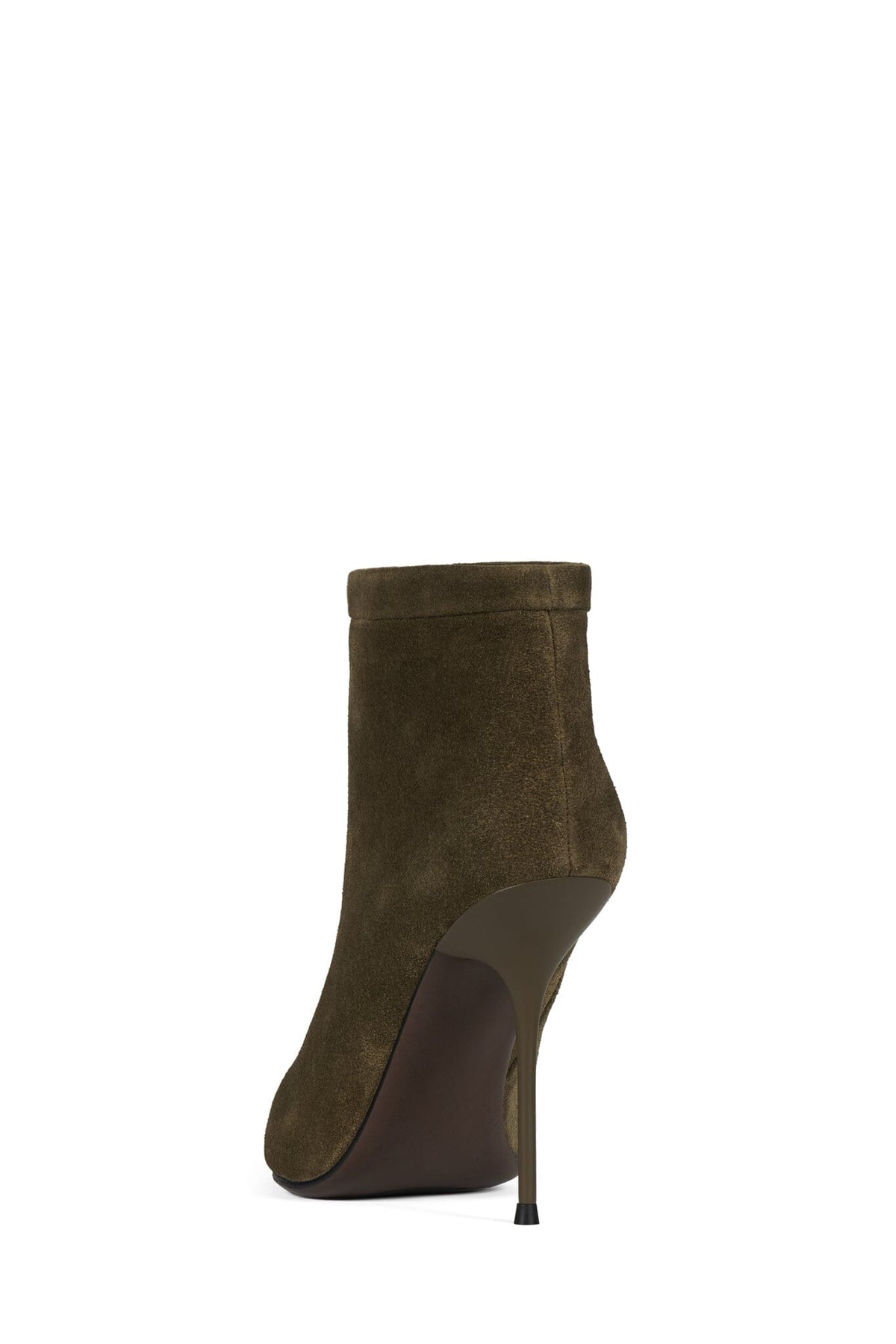 TAKE-IT Stiletto Bootie Olive Suede