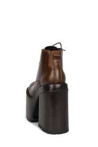 TAKEOFF Jeffrey Campbell Platform Bootie Brown