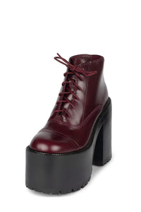 TAKEOFF Jeffrey Campbell Platform Bootie Wine
_hover