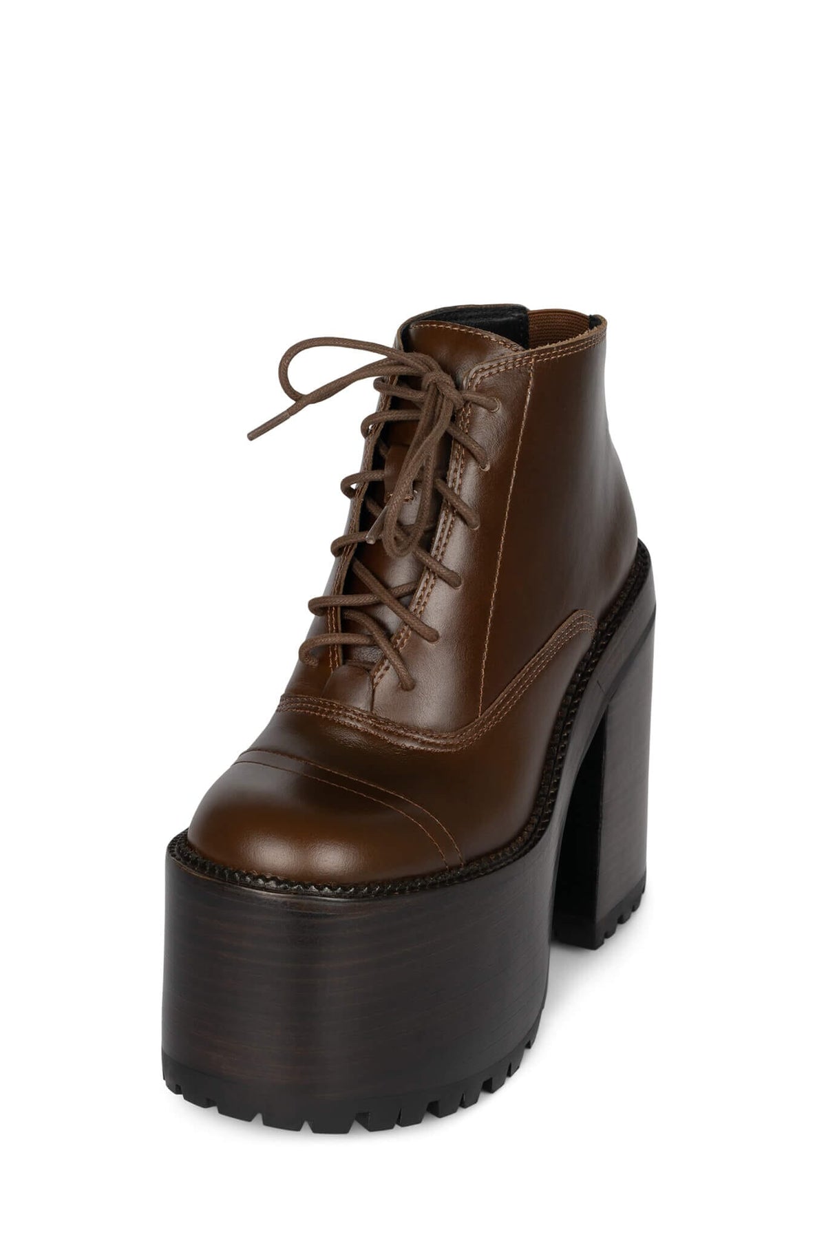 TAKEOFF Jeffrey Campbell Platform Bootie Brown
