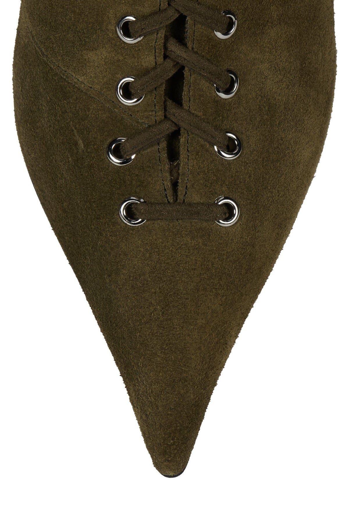 TAUNTING Knee-High Boot Olive Suede