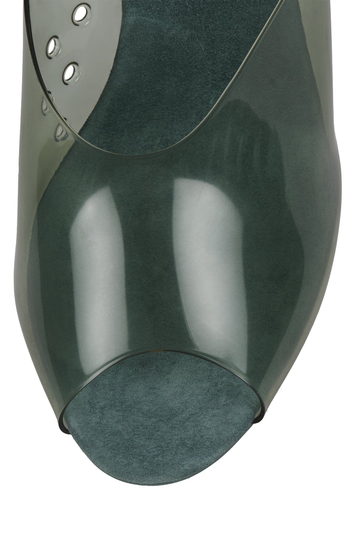 TEXTING-V Heeled Sandal Dusty Blue Suede Combo