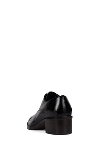 THATCH Jeffrey Campbell Heeled Oxford Black Crinkle