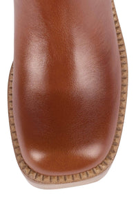 THE-BAND Jeffrey Campbell Knee-High Boot Tan Natural Stack