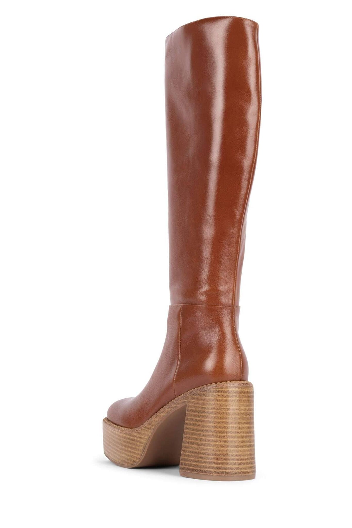 THE-BAND Jeffrey Campbell Knee-High Boot Tan Natural Stack