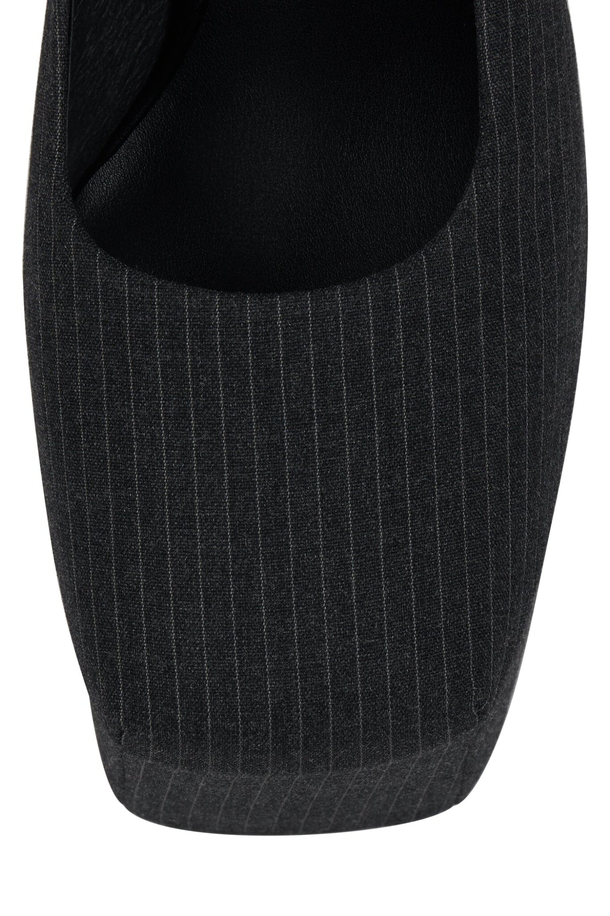 THE-DRAMA Jeffrey Campbell Platform Pump Dark Grey Pinstripe