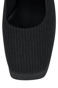 THE-DRAMA Jeffrey Campbell Platform Pump Dark Grey Pinstripe