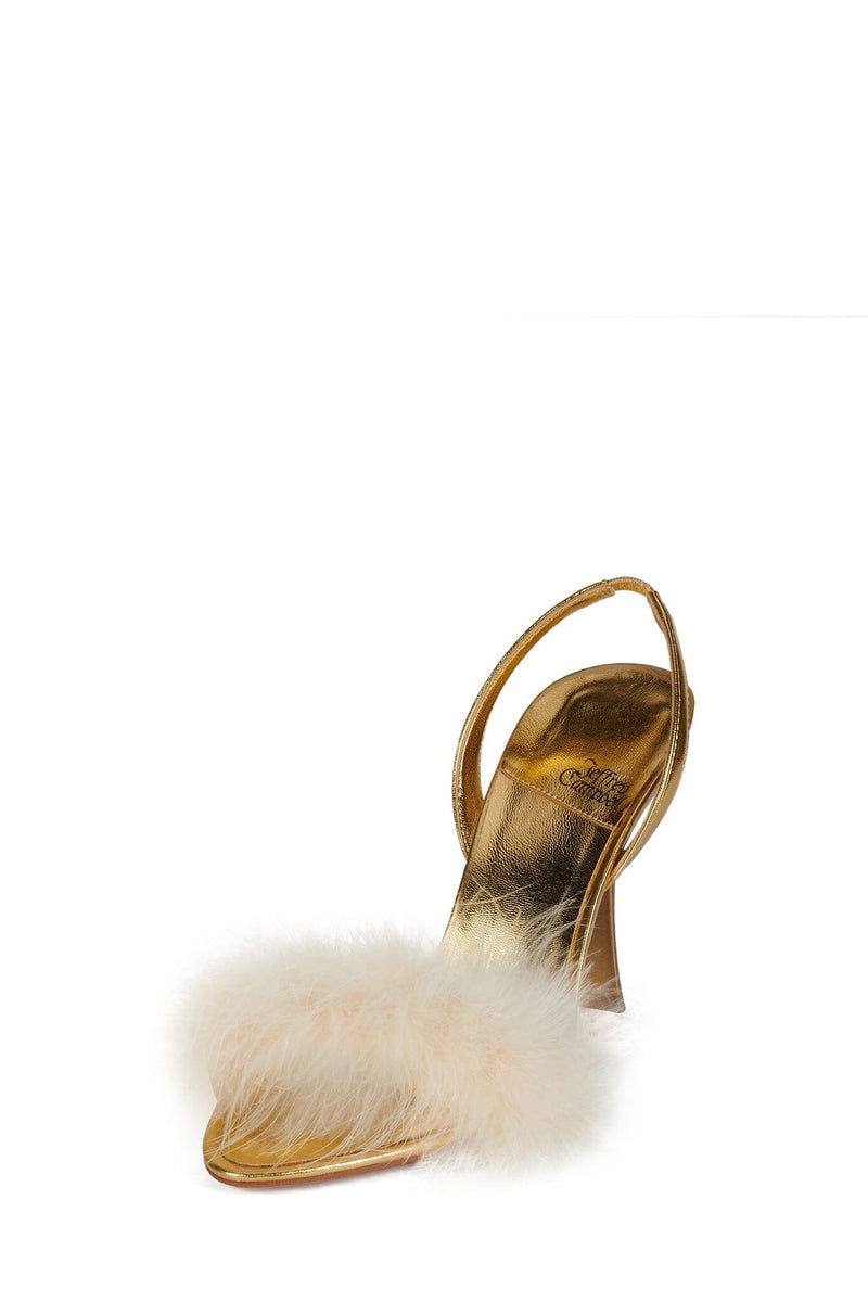THE-FRUG Jeffrey Campbell Slingback Sandal Gold Beige Combo
_hover