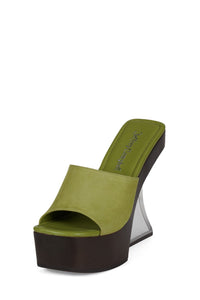 THE-LEGEND Chartreuse Suede _hover