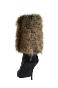 THERMAL Jeffrey Campbell Stiletto Boot Black Brown Combo
