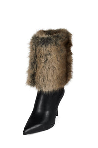 THERMAL Jeffrey Campbell Stiletto Boot Black Brown Combo