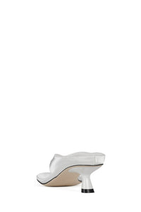 THONG-SONG Jeffrey Campbell Heeled Sandal White Satin