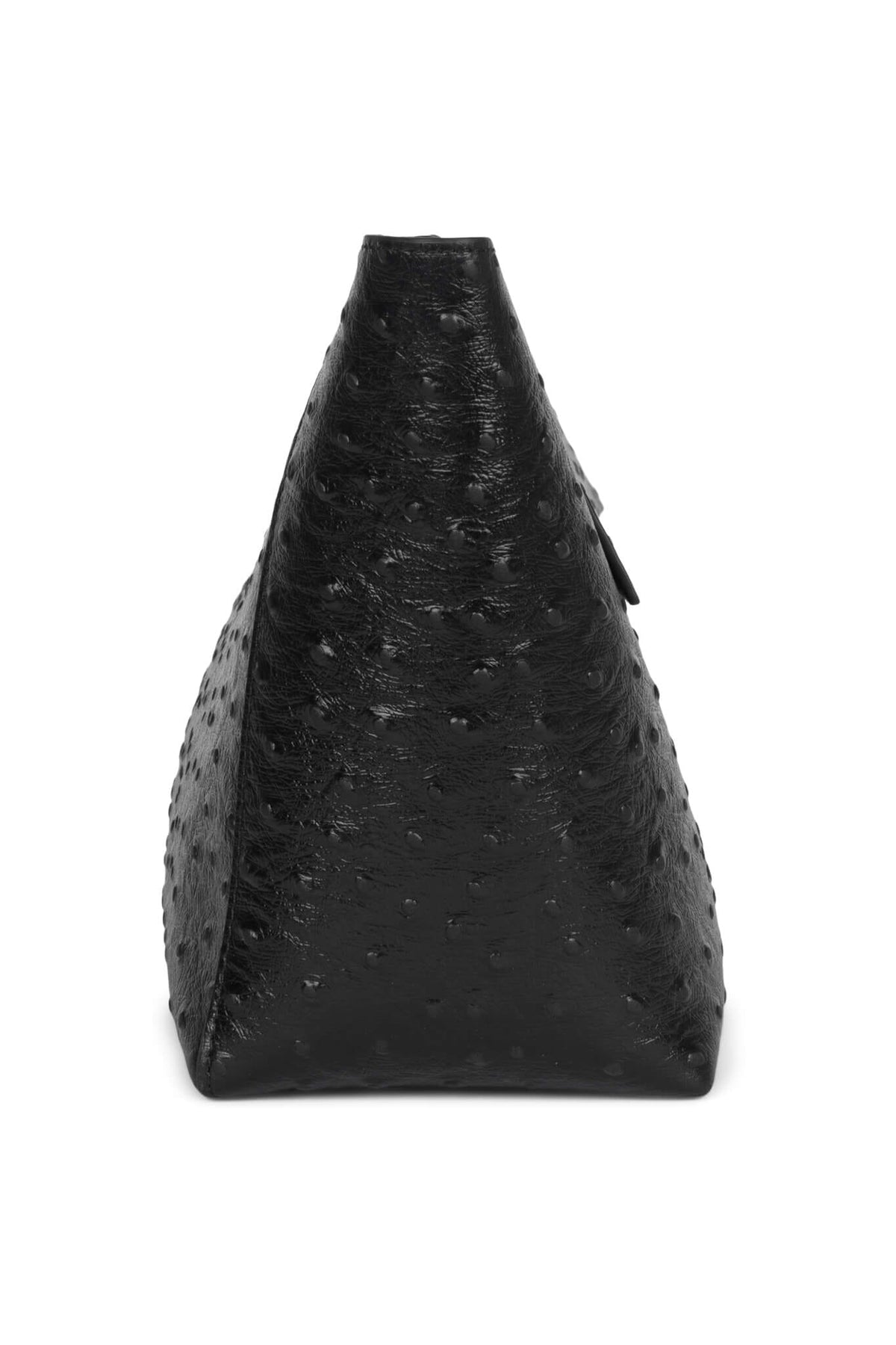 TOOLBOX Jeffrey Campbell Clutch Black Ostrich 