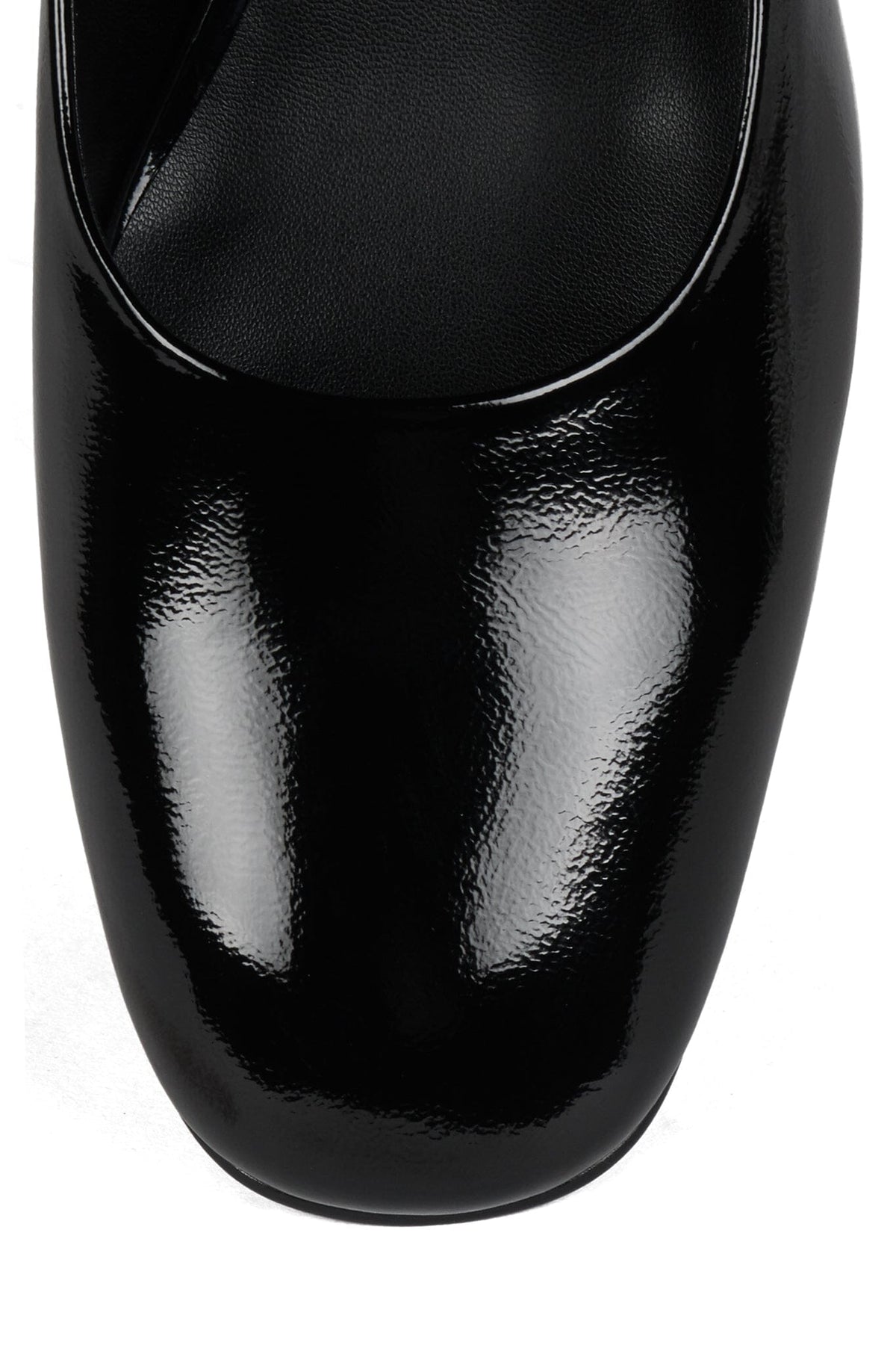 TOP-CLASS Jeffrey Campbell Mary-Jane Black Crinkle Patent