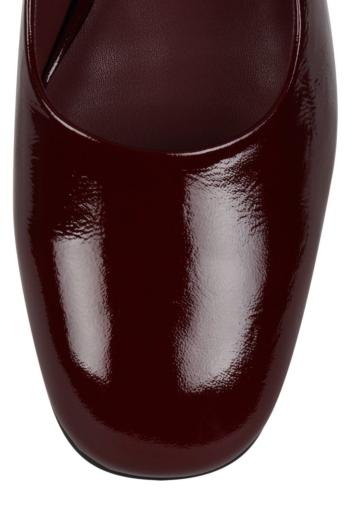 TOP-CLASS Jeffrey Campbell Mary-Jane Wine Crinkle Patent