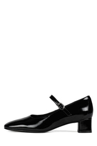 TOP-CLASS Jeffrey Campbell Mary-Jane Black Crinkle Patent