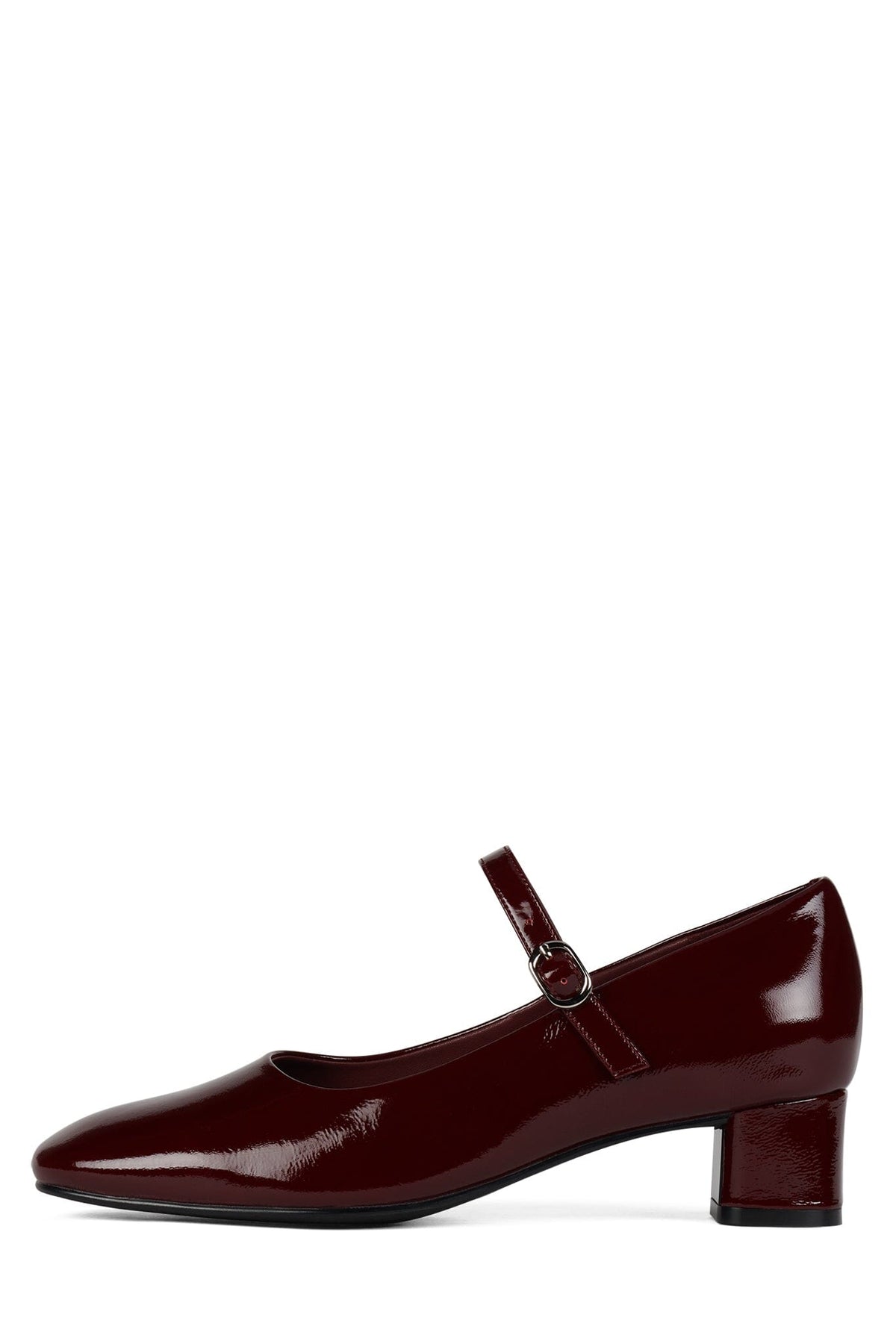 TOP-CLASS Jeffrey Campbell Mary-Jane Wine Crinkle Patent