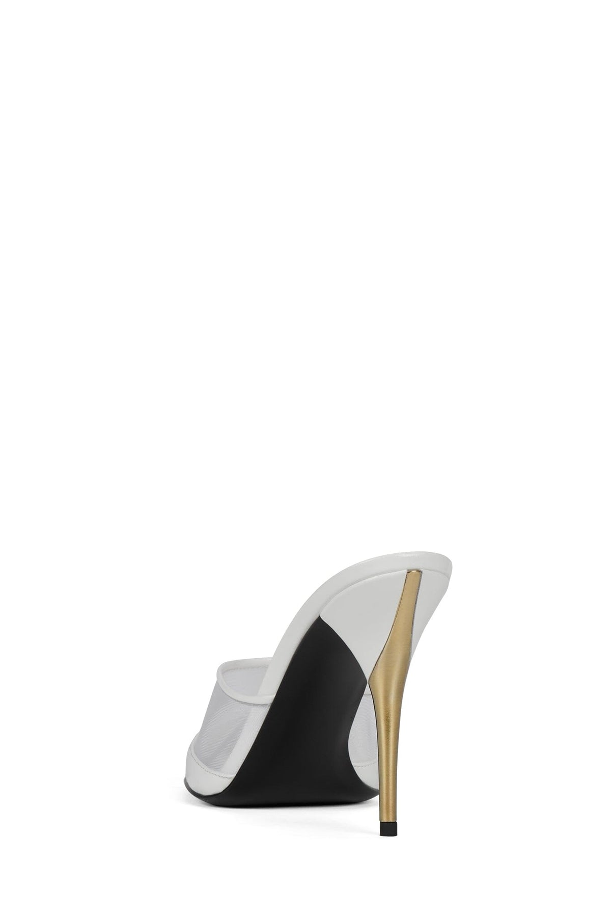 TREATMENT Heeled Mule White Combo