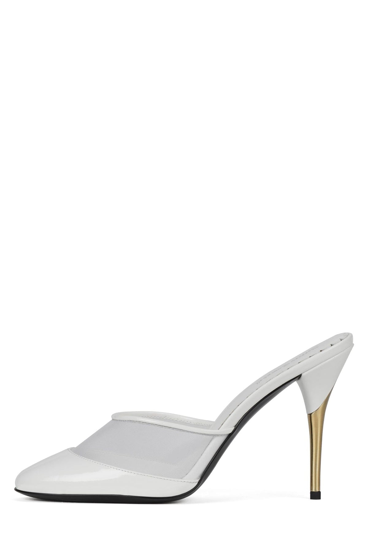 TREATMENT Heeled Mule White Combo