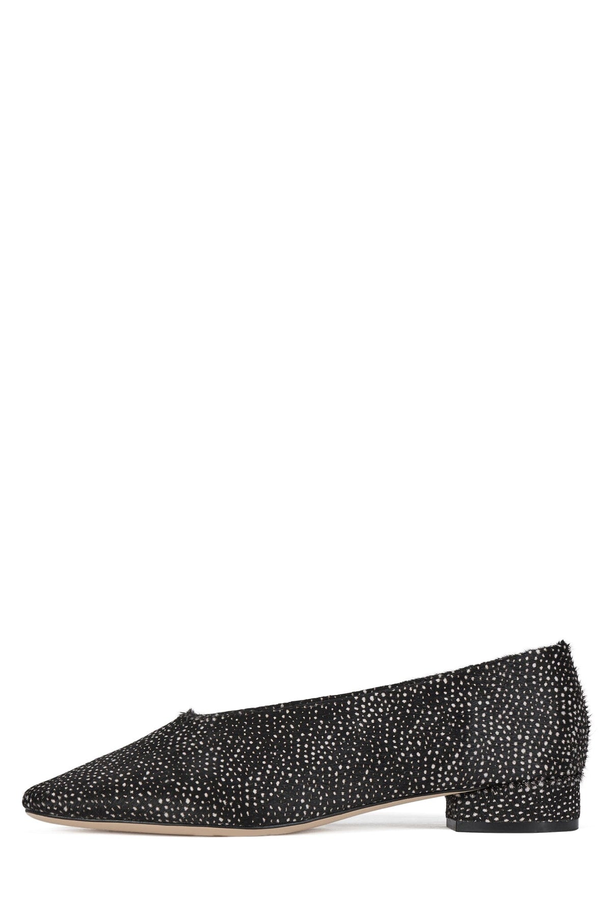 TRUSTEE-F Jeffrey Campbell Kitten Heel Black White Dot