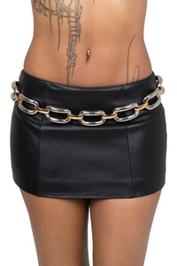 UNLOCKED BELT Jeffrey Campbell Chain Link Belt Gold Silver Combo
_hover