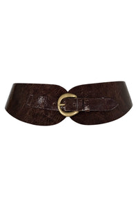 VAN-HUNT Jeffrey Campbell Chunky Belt Coffee Crackle Bronze
_hover