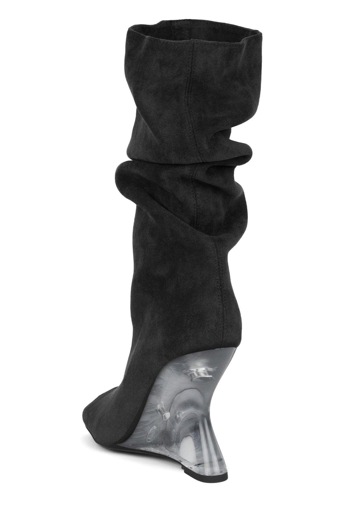 VANIA Jeffrey Campbell Knee-High Boot Black Suede Combo