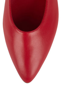 VESPA Jeffrey Campbell Flat Red Tan Stack 