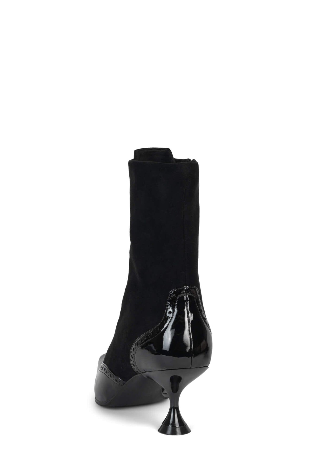 VICTORIAN Jeffrey Campbell Ankle Boot Black Patent Black Suede