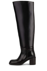 VINYL Jeffrey Campbell Over-The-Knee Boot Dark Brown