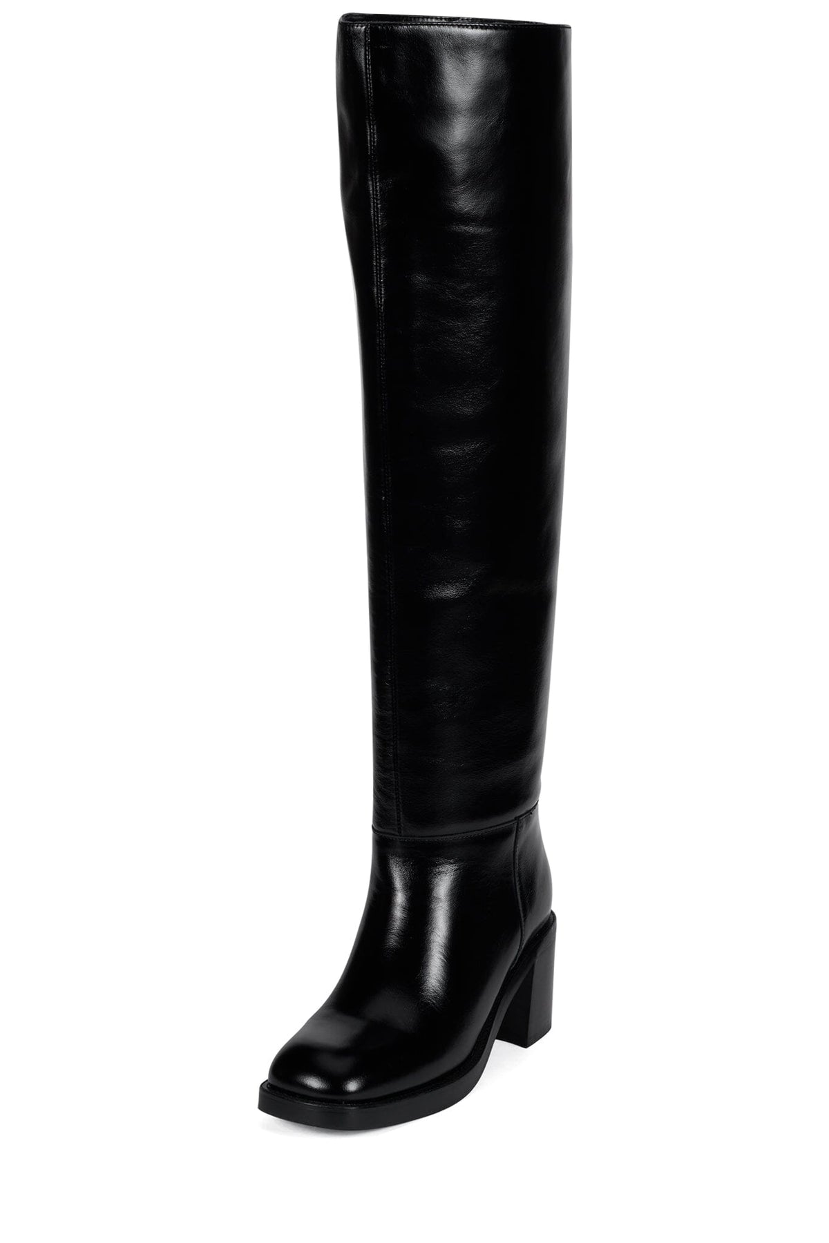 VINYL Jeffrey Campbell Over-The-Knee Boot Black Shiny
_hover