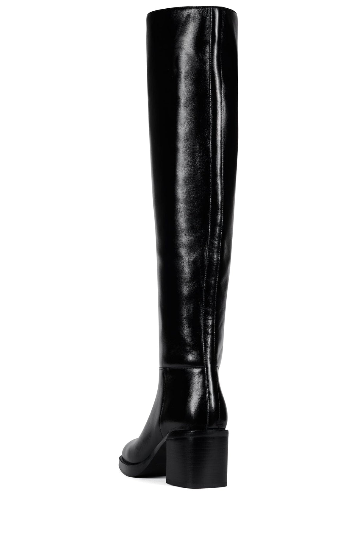 VINYL Jeffrey Campbell Over-The-Knee Boot Black Shiny