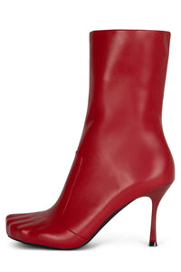 VISION-OS Jeffrey Campbell Mid-Calf Boot Red