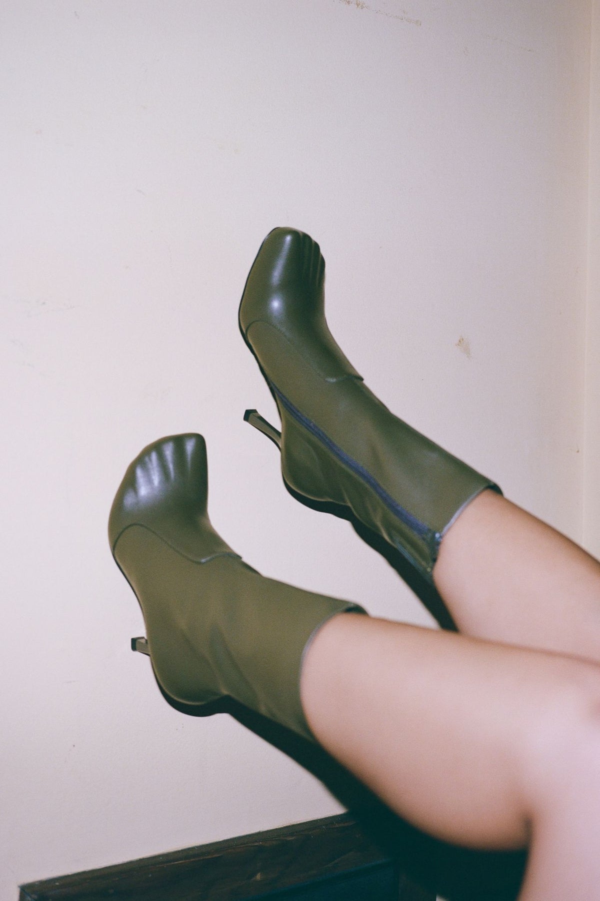 VISIONARY Jeffrey Campbell Stiletto Boot Olive _hover