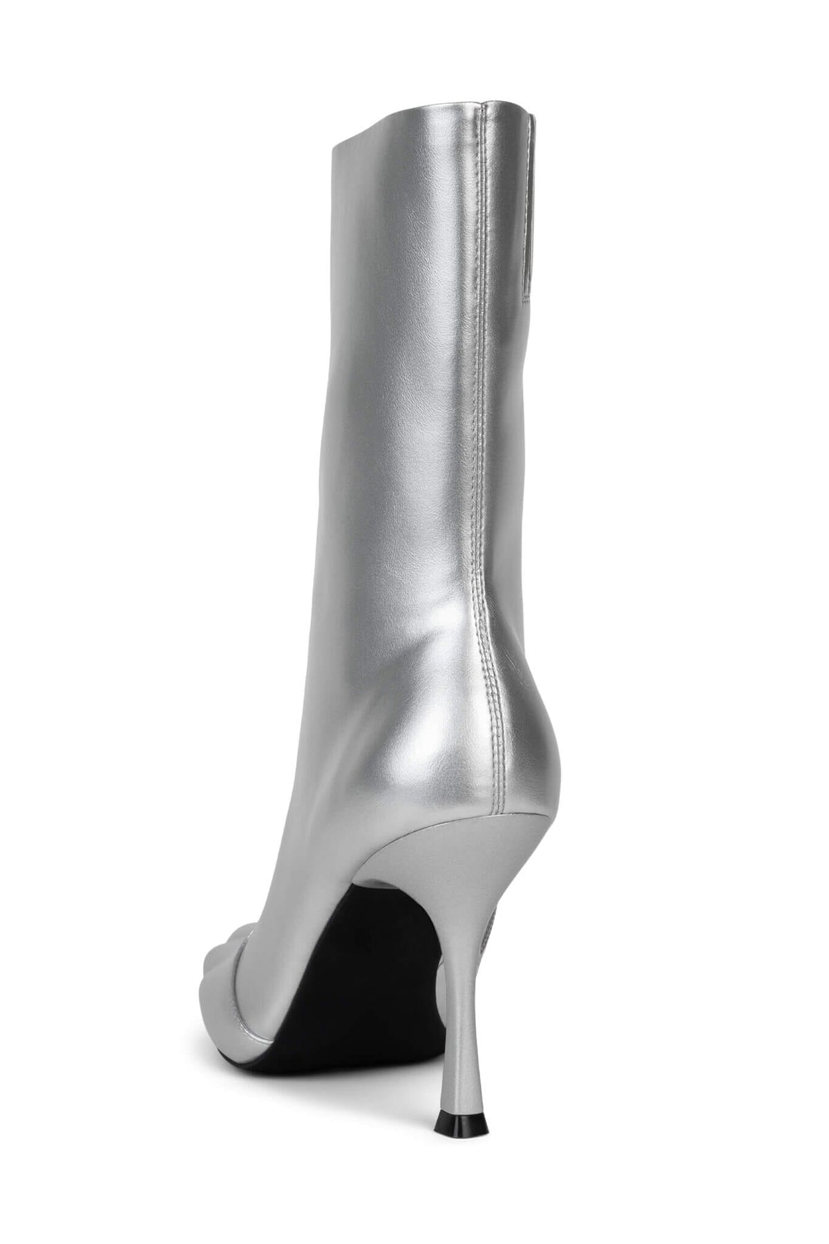 VISIONARY Mid-Calf Jeffrey Campbell Heeled Boot Silver