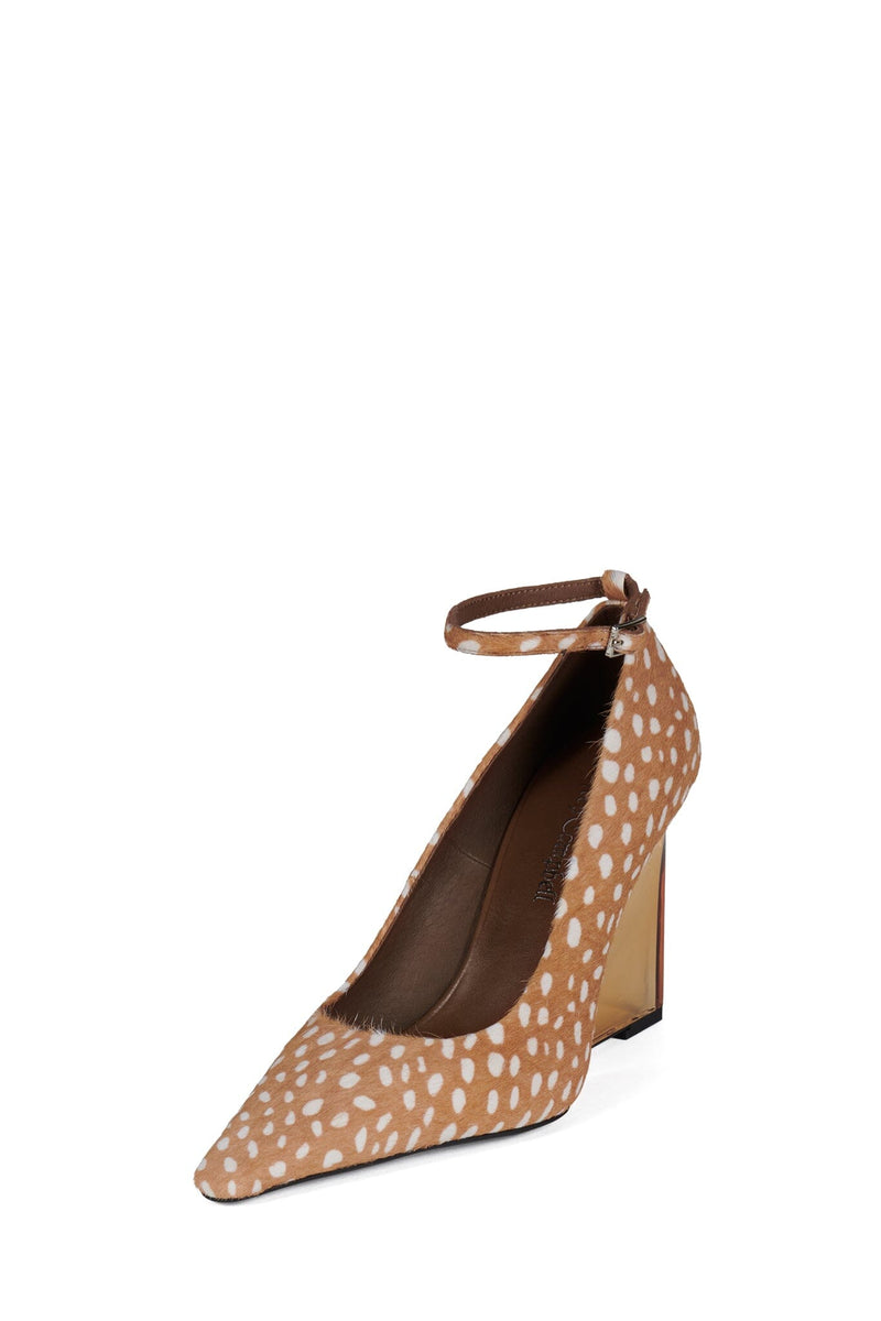 VITRIFY-F Jeffrey Campbell Wedge Pump Tan White Spot
_hover