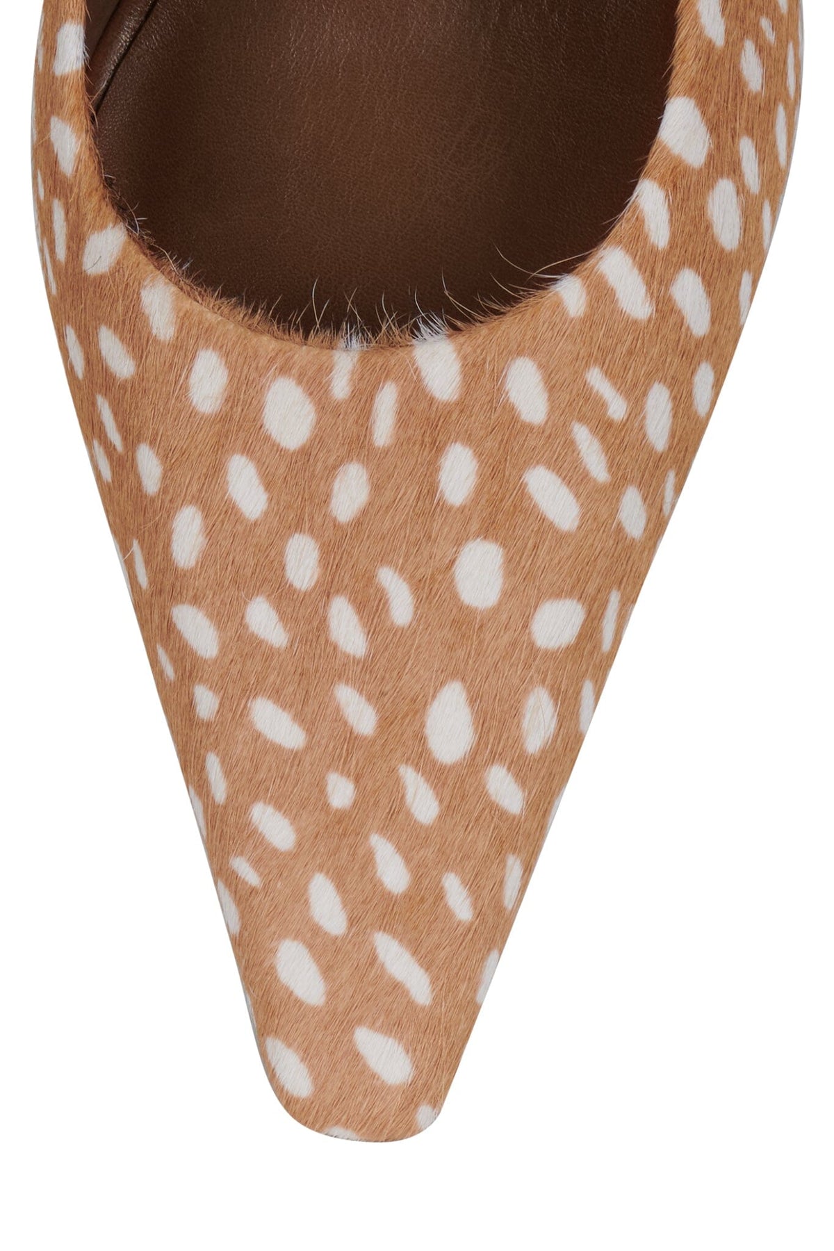 VITRIFY-F Jeffrey Campbell Wedge Pump Tan White Spot