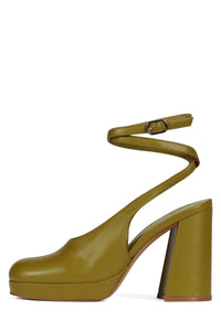 VIVRE Jeffrey Campbell Platform Heels Chartreuse