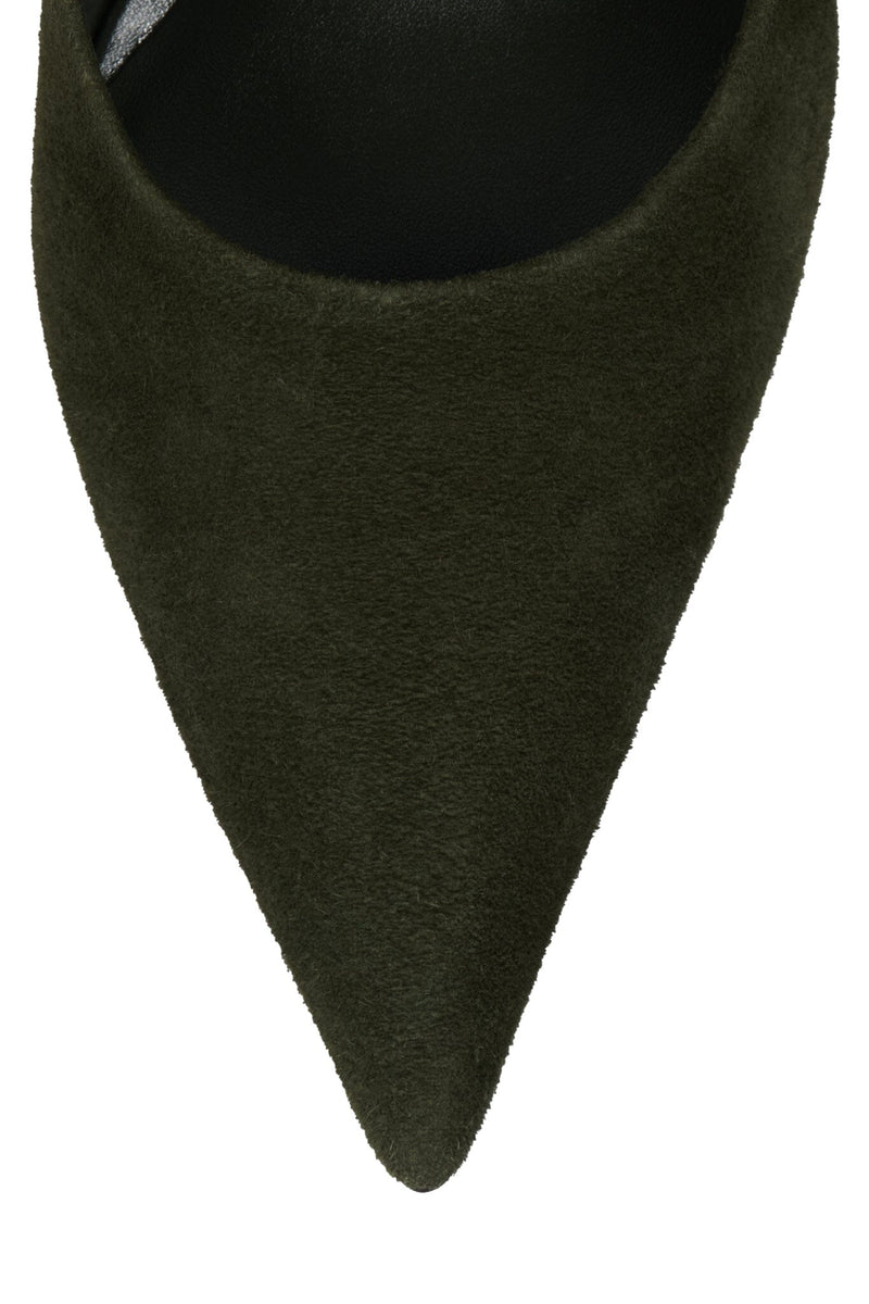 VOLTURI Jeffrey Campbell High-Heel Khaki Suede Combo