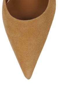 VOLTURI Jeffrey Campbell High-Heel Camel Suede Combo