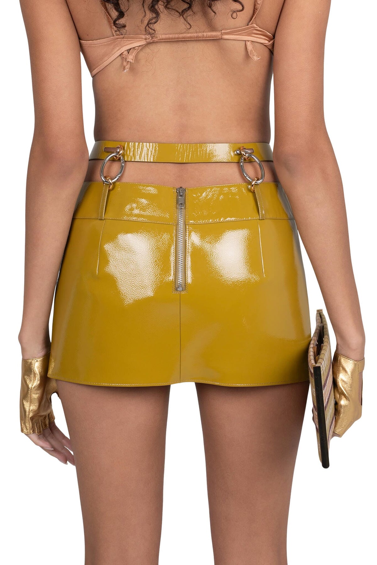 VYPER Chartreuse Crinkle Patent 