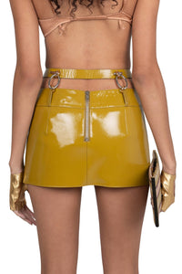 VYPER Chartreuse Crinkle Patent 
