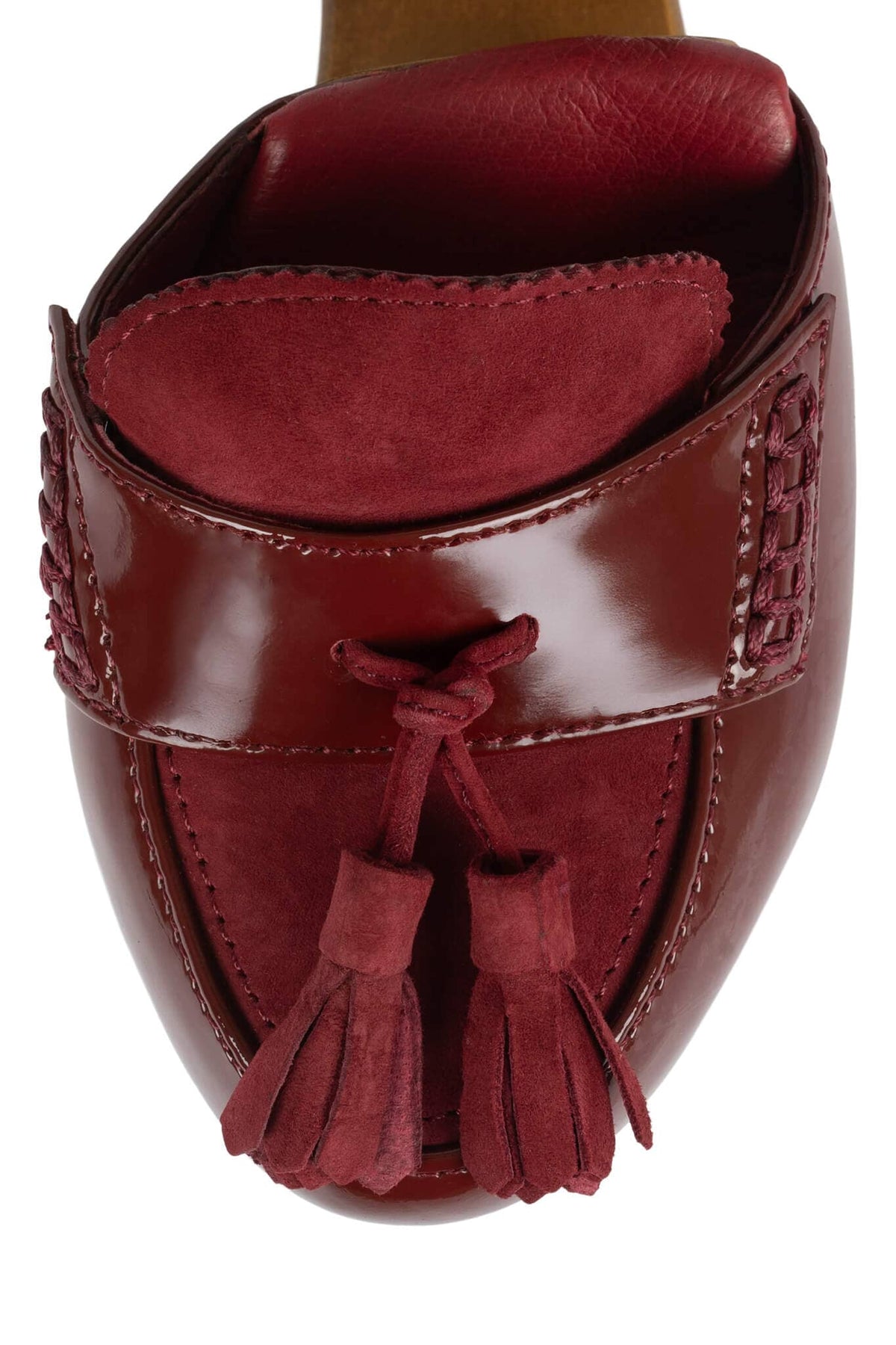 WALTERS Jeffrey Campbell Platform Wedge Berry Patent Berry Suede