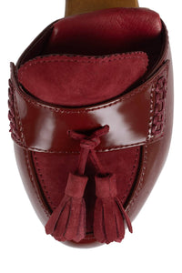 WALTERS Jeffrey Campbell Platform Wedge Berry Patent Berry Suede