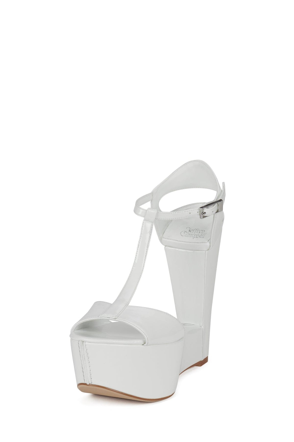 WERK-IT Jeffrey Campbell Platform Wedge White Patent