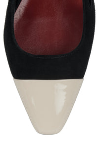 WORTHWHILE Jeffrey Campbell Flat Black Cream Combo